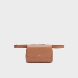 DKNY Women's Saffiano Belt Bag in tan